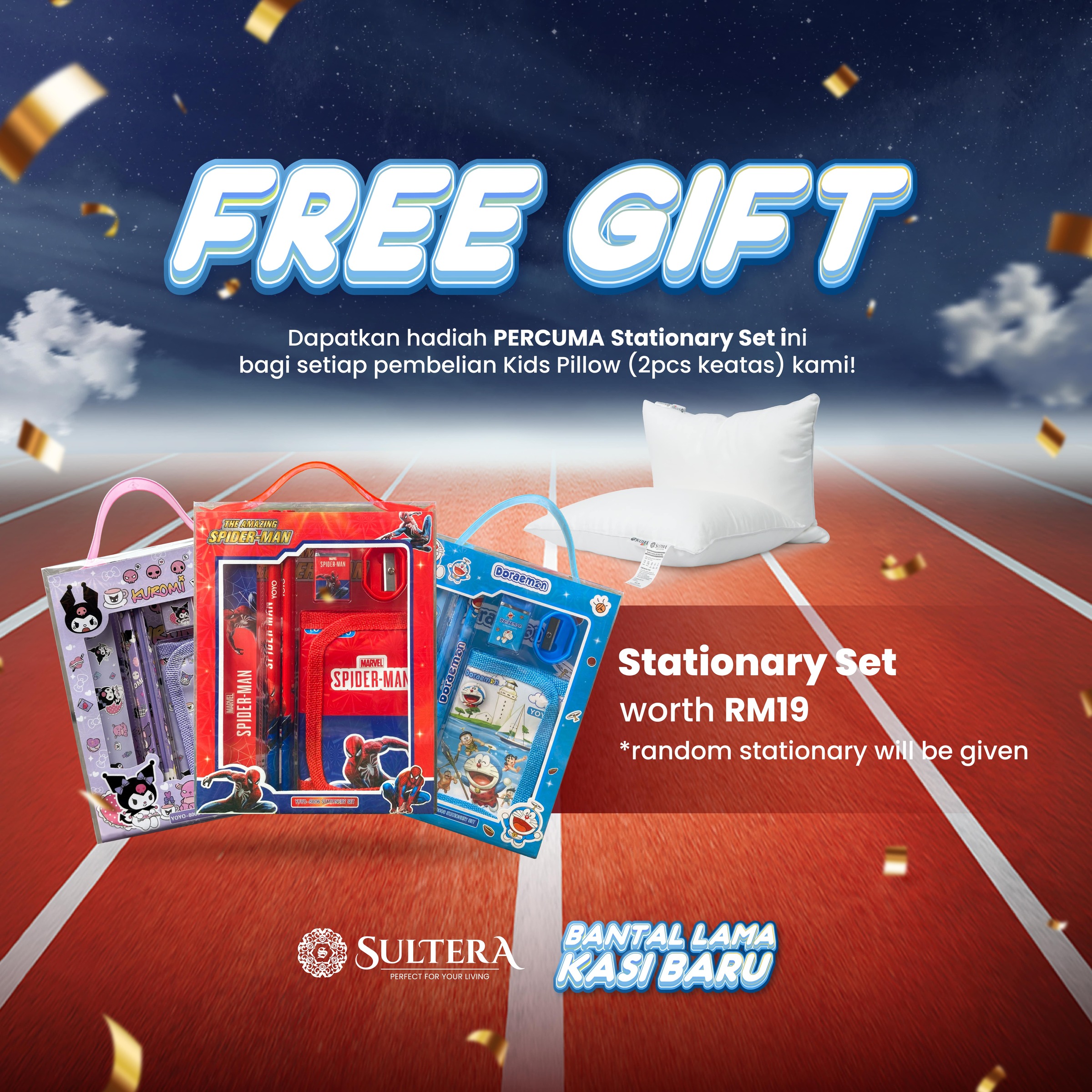 Freegift Poster Stationary Set