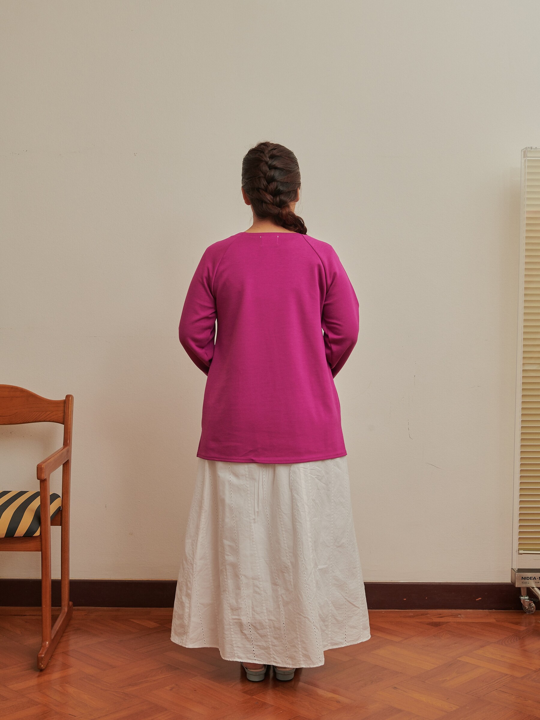EaseZip Therapy Top in Fuschia 2