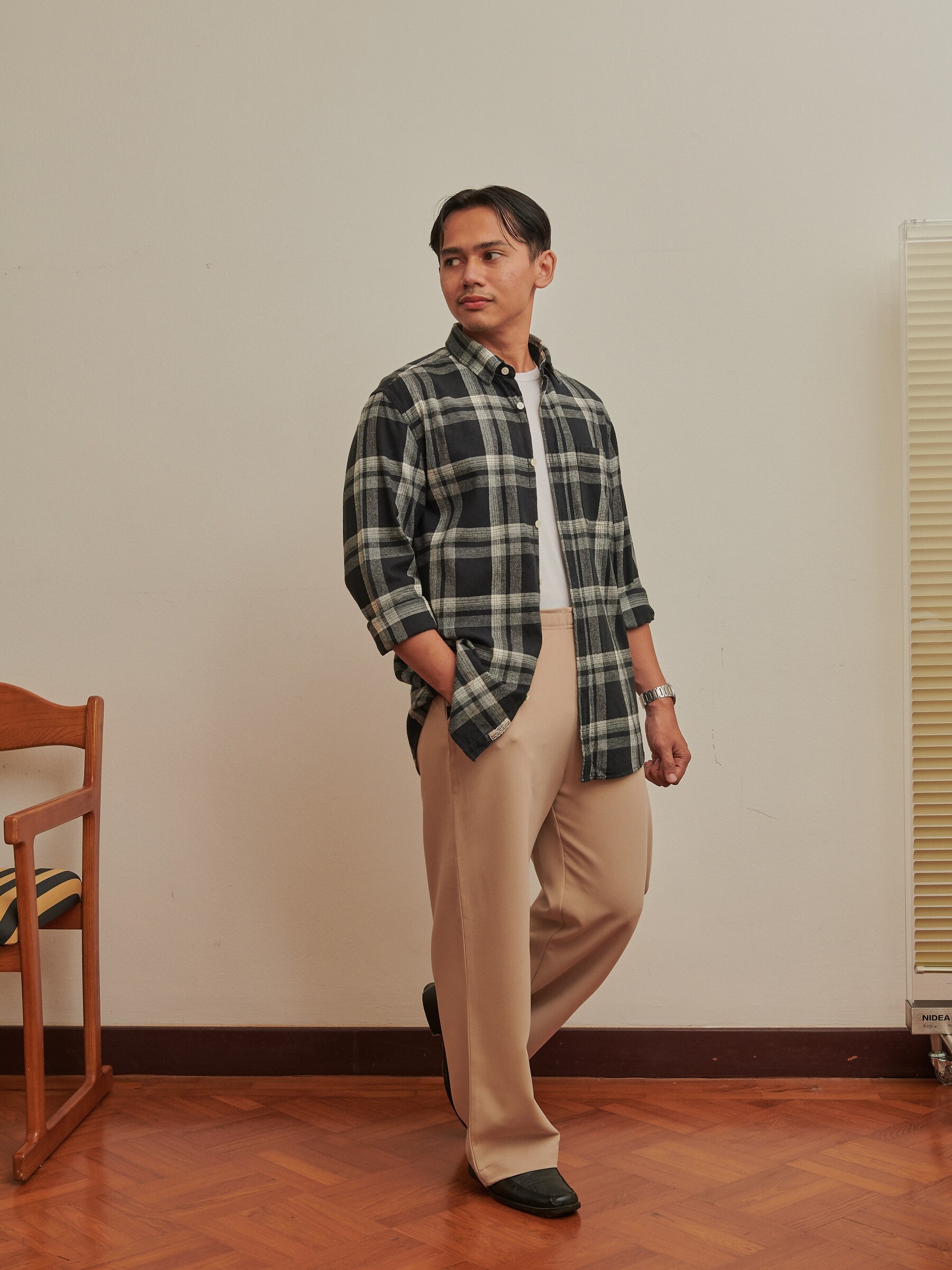 FlexiWear Mobility Pants in Khaki (1)