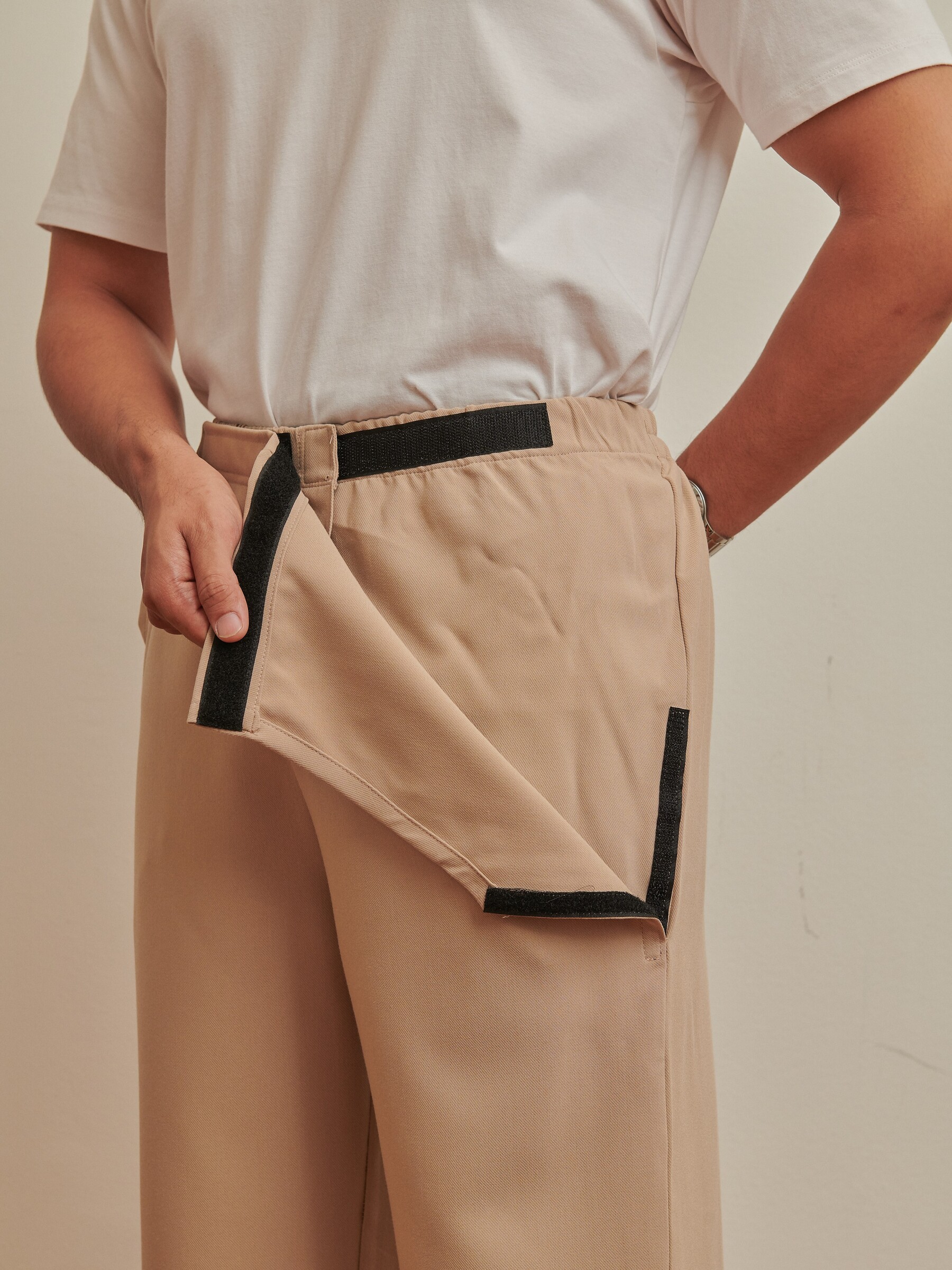 FlexiWear Mobility Pants in Khaki (5)