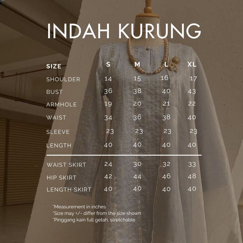 Nun kebarung Size Chart (40)