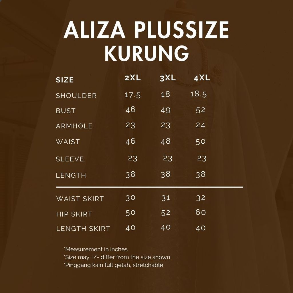Nun kebarung Size Chart (50)