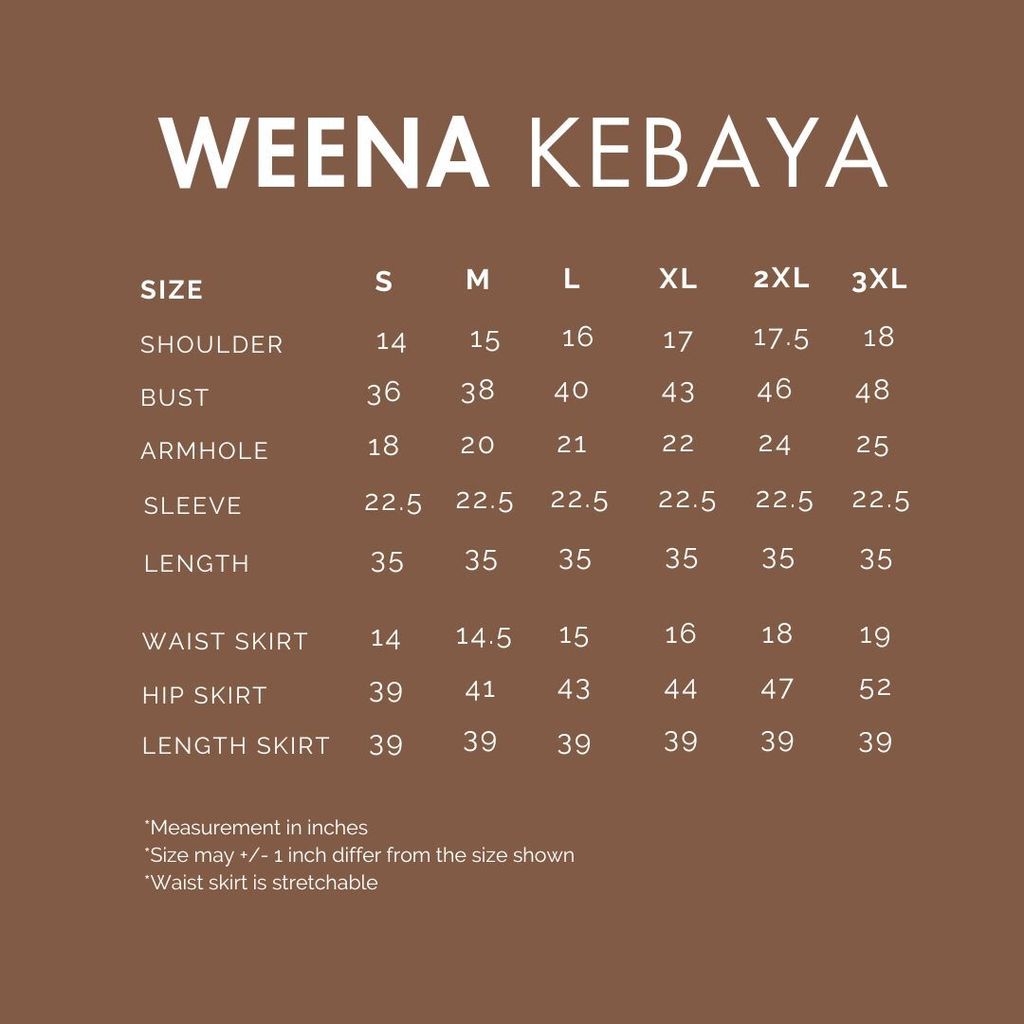 Nun kebarung Size Chart (2)
