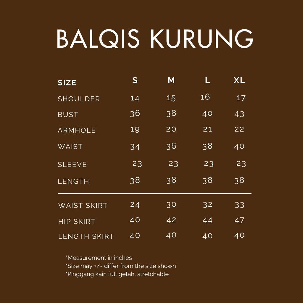 Nun kebarung Size Chart (7)