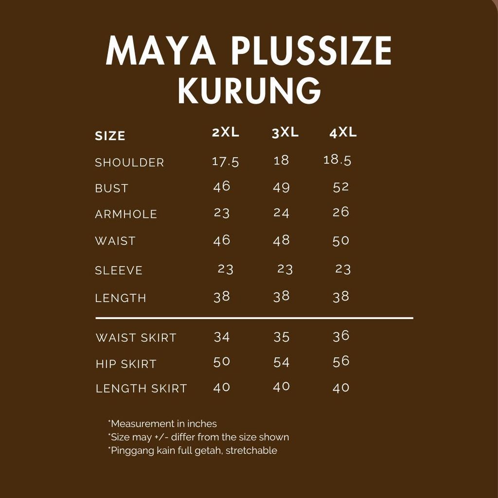 Nun kebarung Size Chart (10)