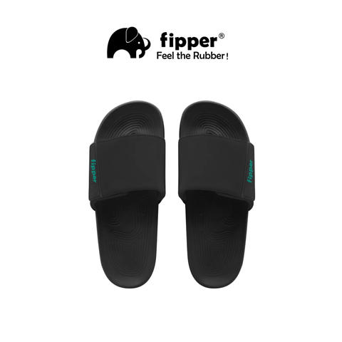 Slides Black - Green Mint