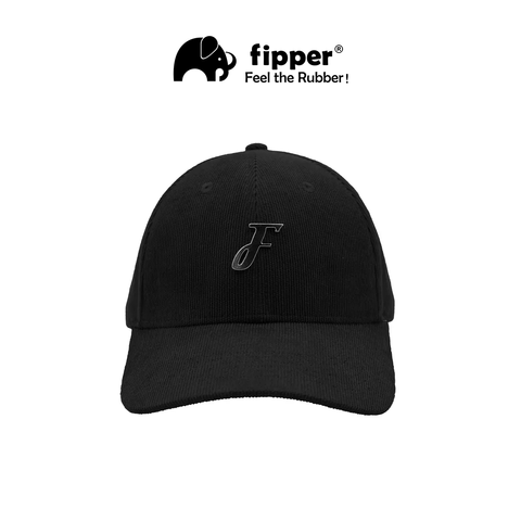 Fipper - Cap Corduroy F Metal_Black_Depan