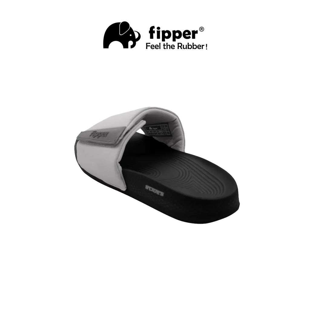 Fipper - Slides Black _ Grey Dark _ Black_Belakang