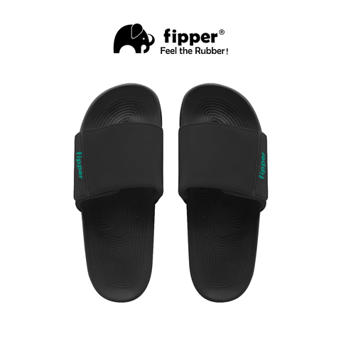 Fipper - Slides Black_Black_Green Mint_Atas