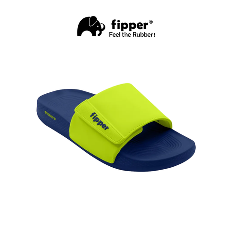 Fipper - Slides Blue Port_Green Neon_Blue Port_Depan