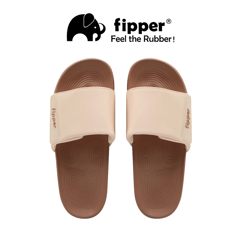 Fipper - Slides Brown Caramel_Nude Love_Brown Caramel_Atas
