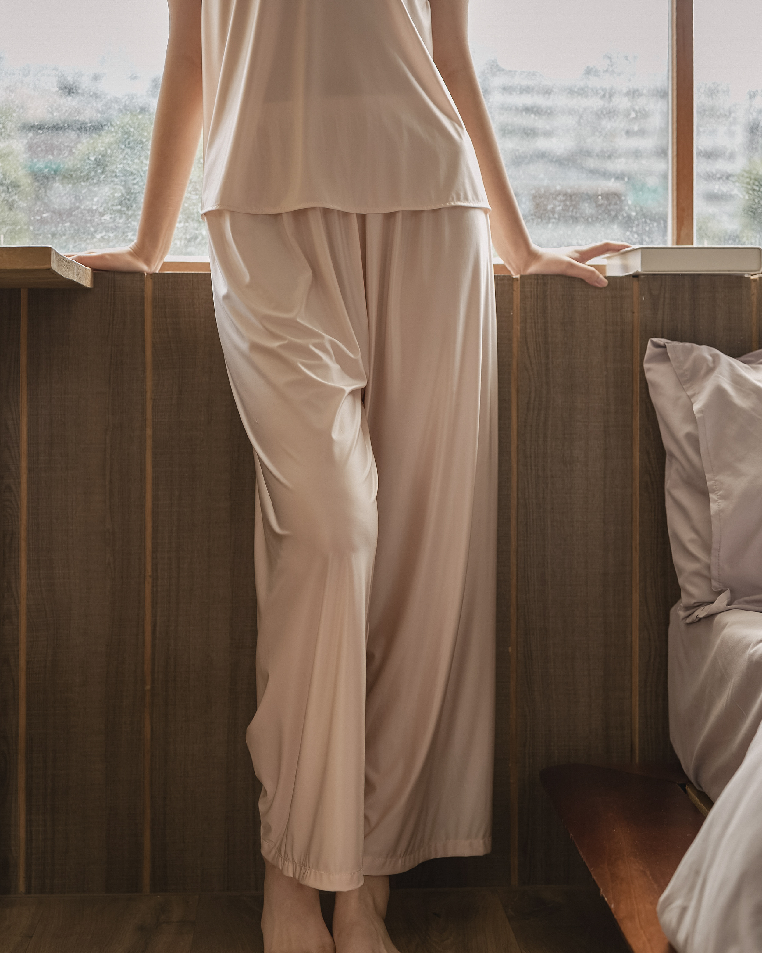 Chantilly Satin Pants Set|香堤莉緞光長褲套裝_6