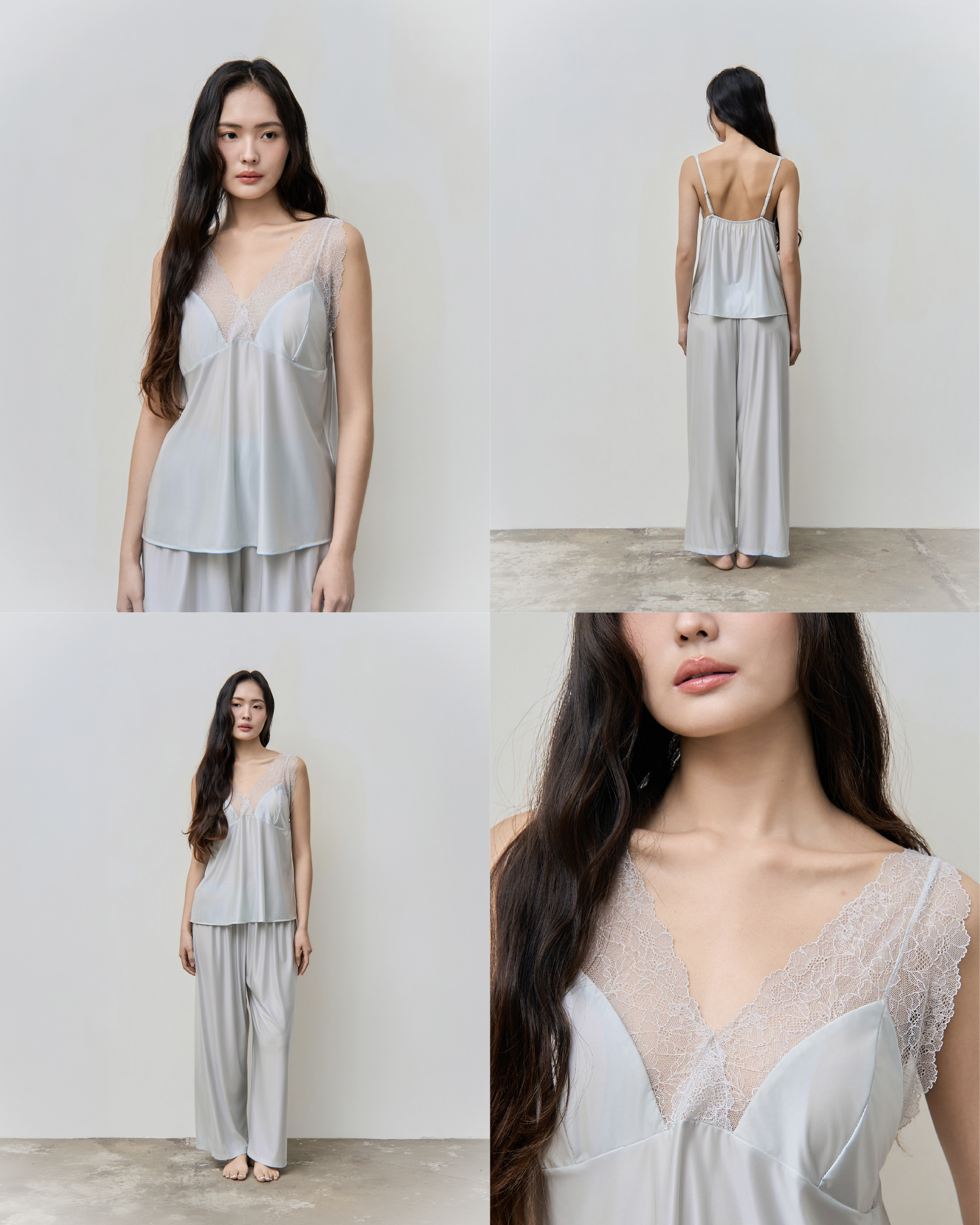 Chantilly Satin Pants Set｜香堤莉緞光長褲套裝_首圖_8
