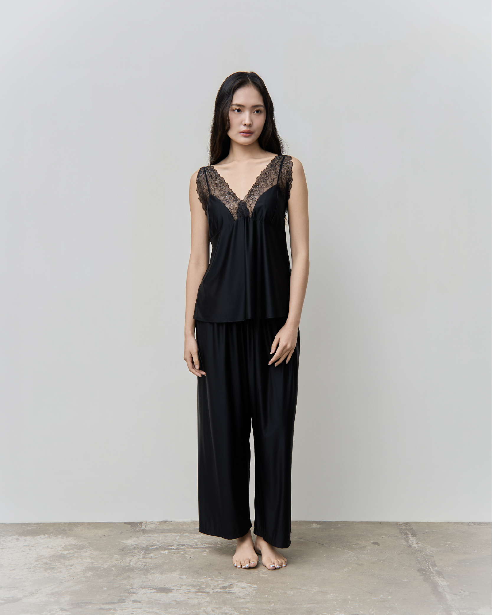 Chantilly Satin Pants Set｜香堤莉緞光長褲套裝_首圖_5