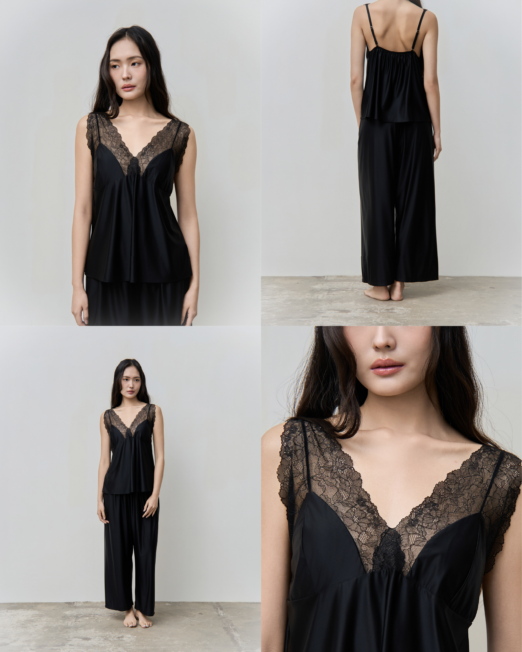 Chantilly Satin Pants Set｜香堤莉緞光長褲套裝_首圖_6