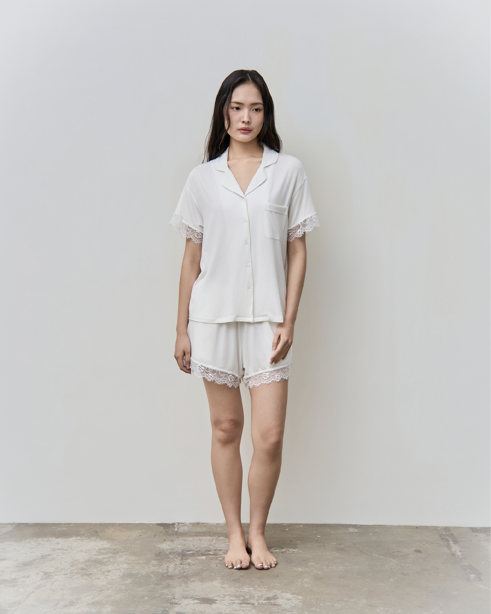 Lille Blanche Lace Set|里爾蕾絲莫代爾套裝_首圖_1