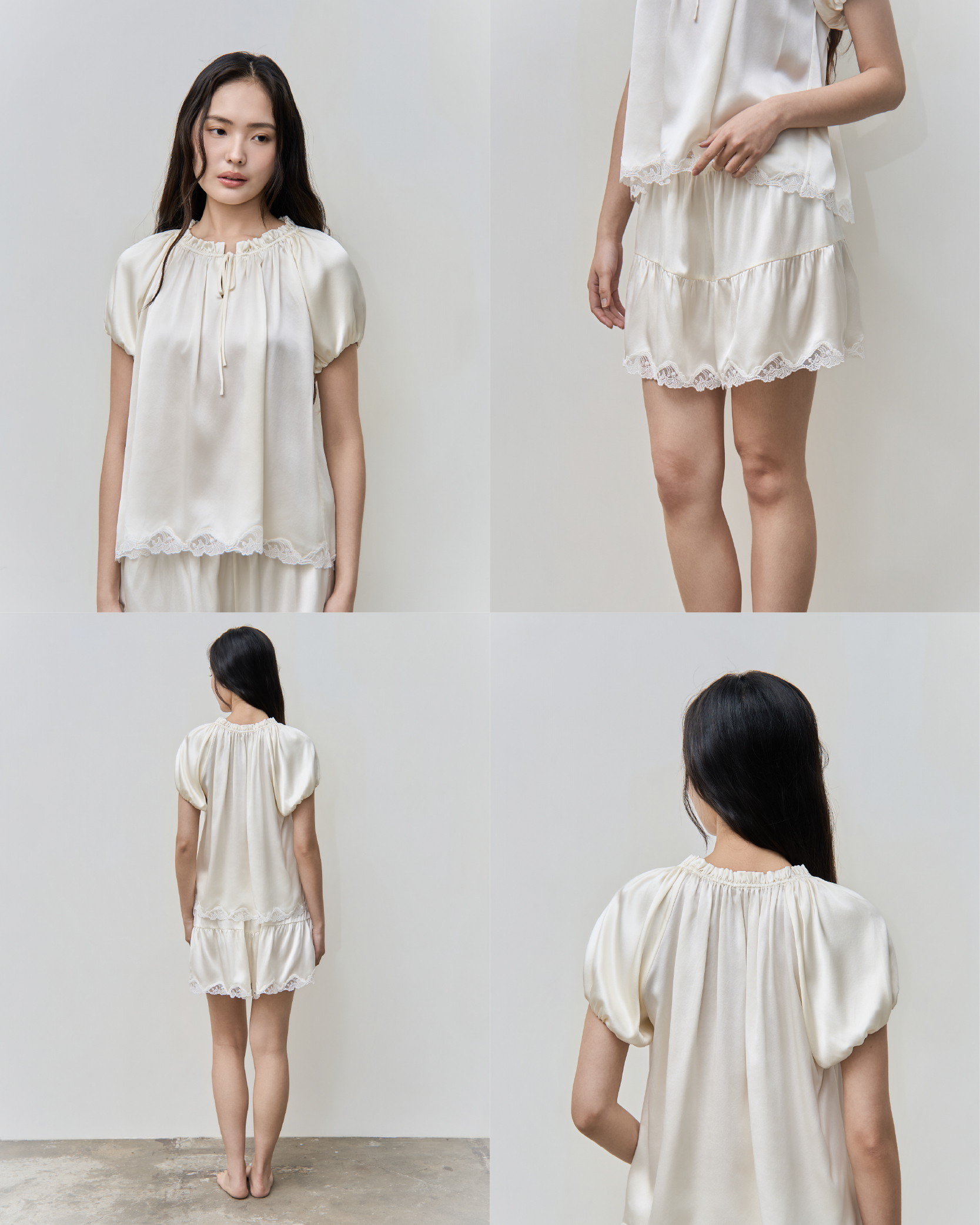 Quiet Silk Garden Set|靜謐花園真絲套裝_5