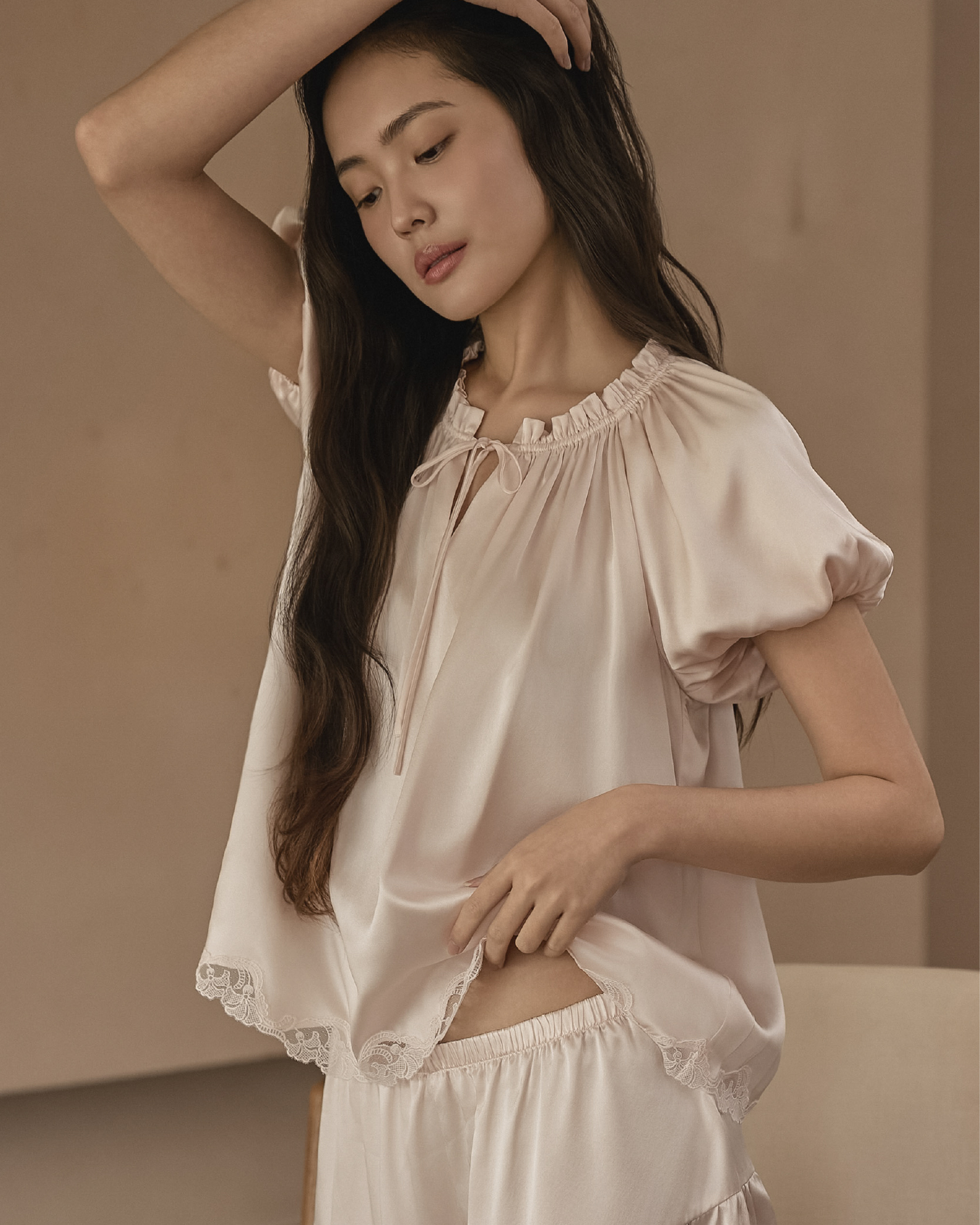 Quiet Silk Garden Set|靜謐花園真絲套裝_8