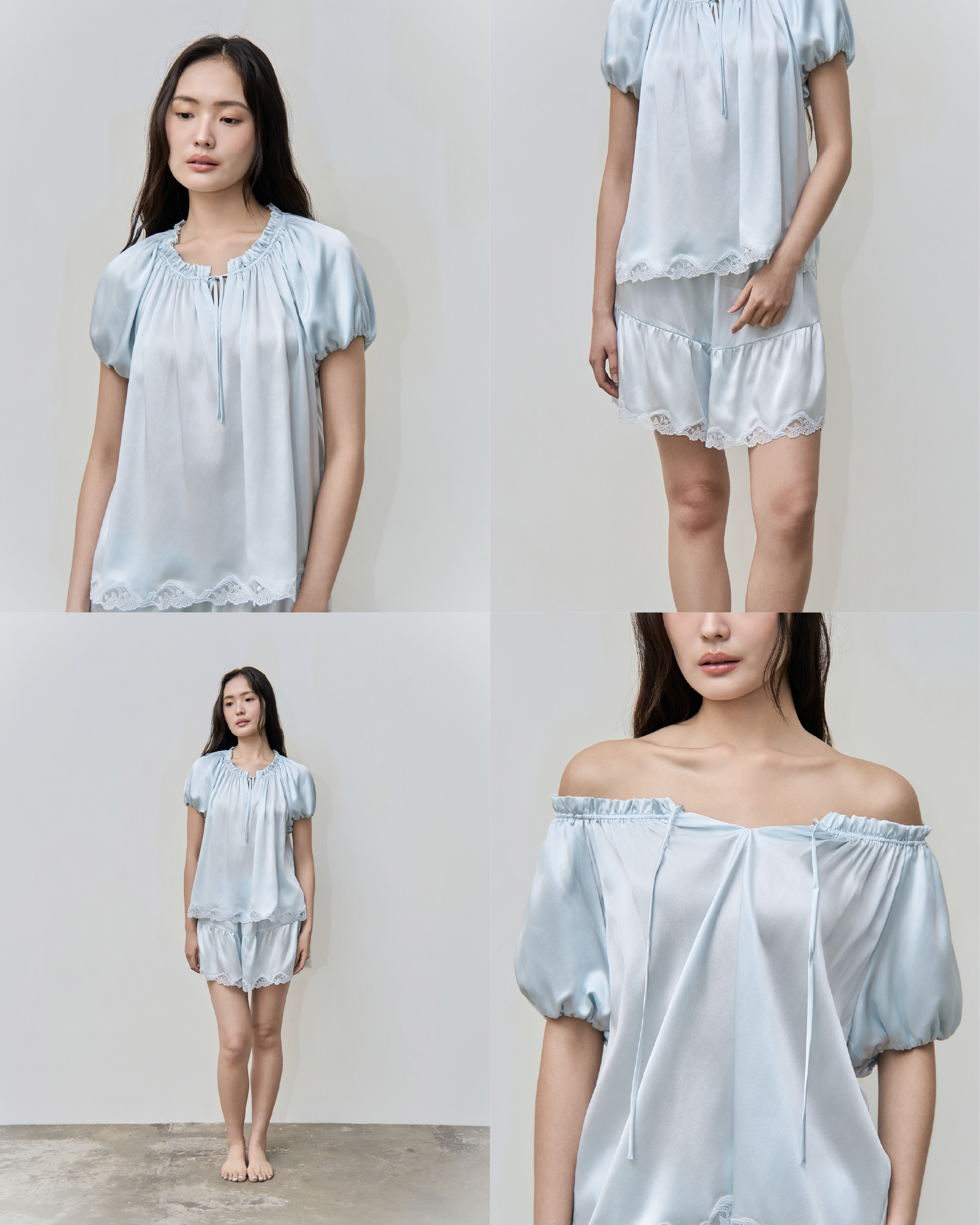 Quiet Silk Garden Set|靜謐花園真絲套裝_10