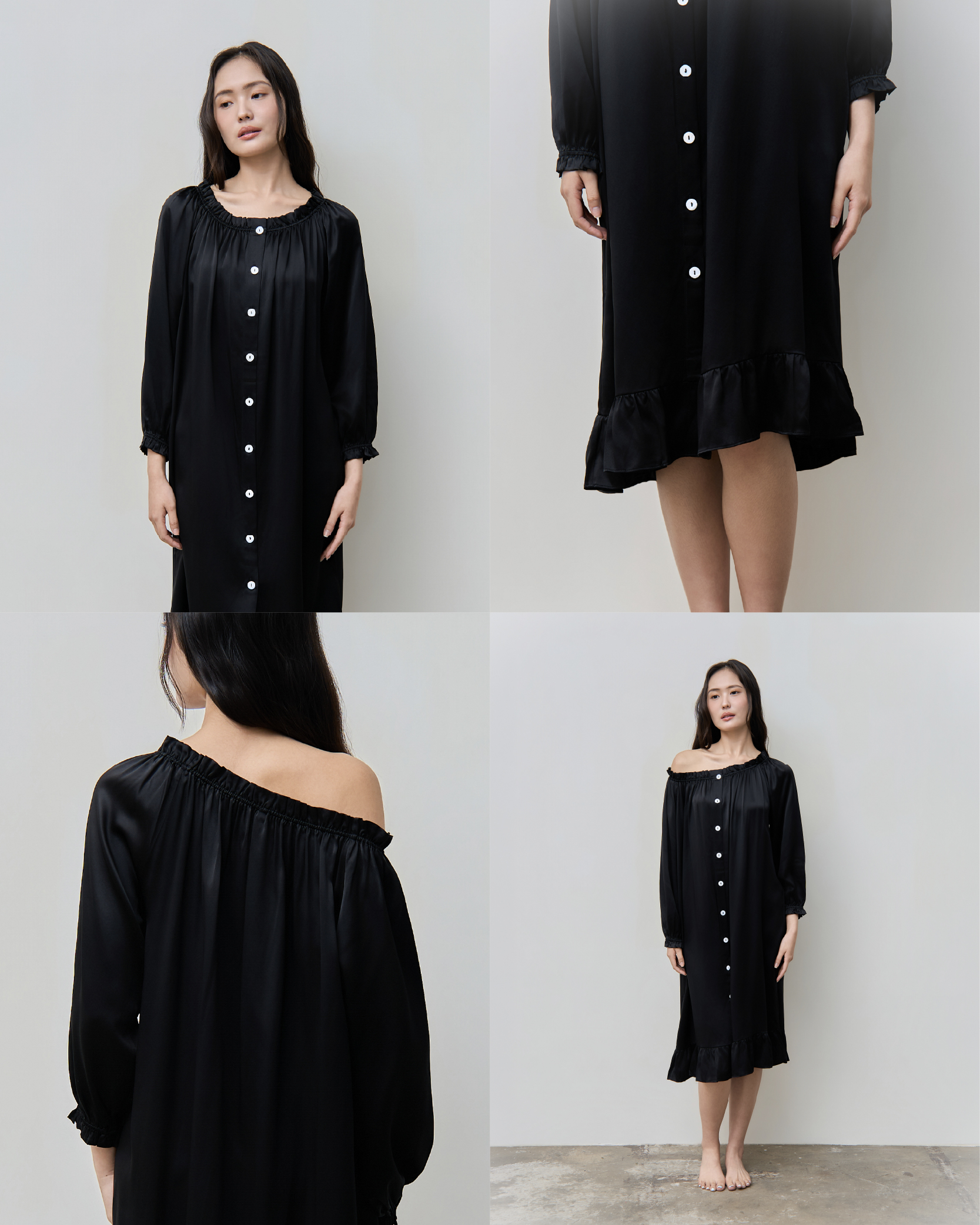 Quiet Silk Grace Dress ｜靜謐柔雅真絲長裙_10