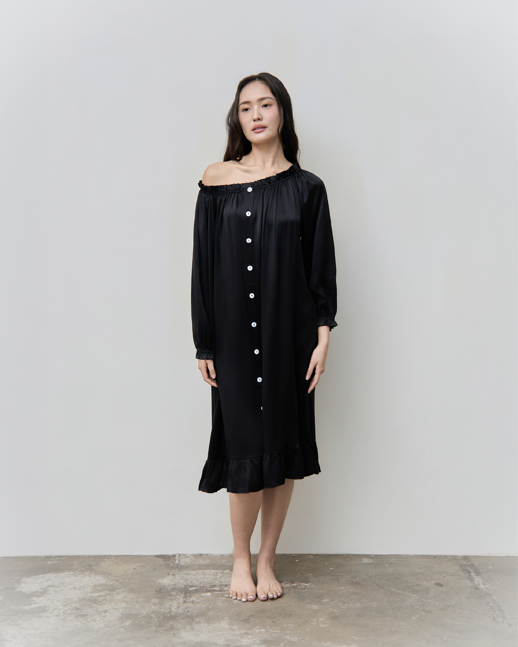 Quiet Silk Grace Dress ｜靜謐柔雅真絲長裙_9