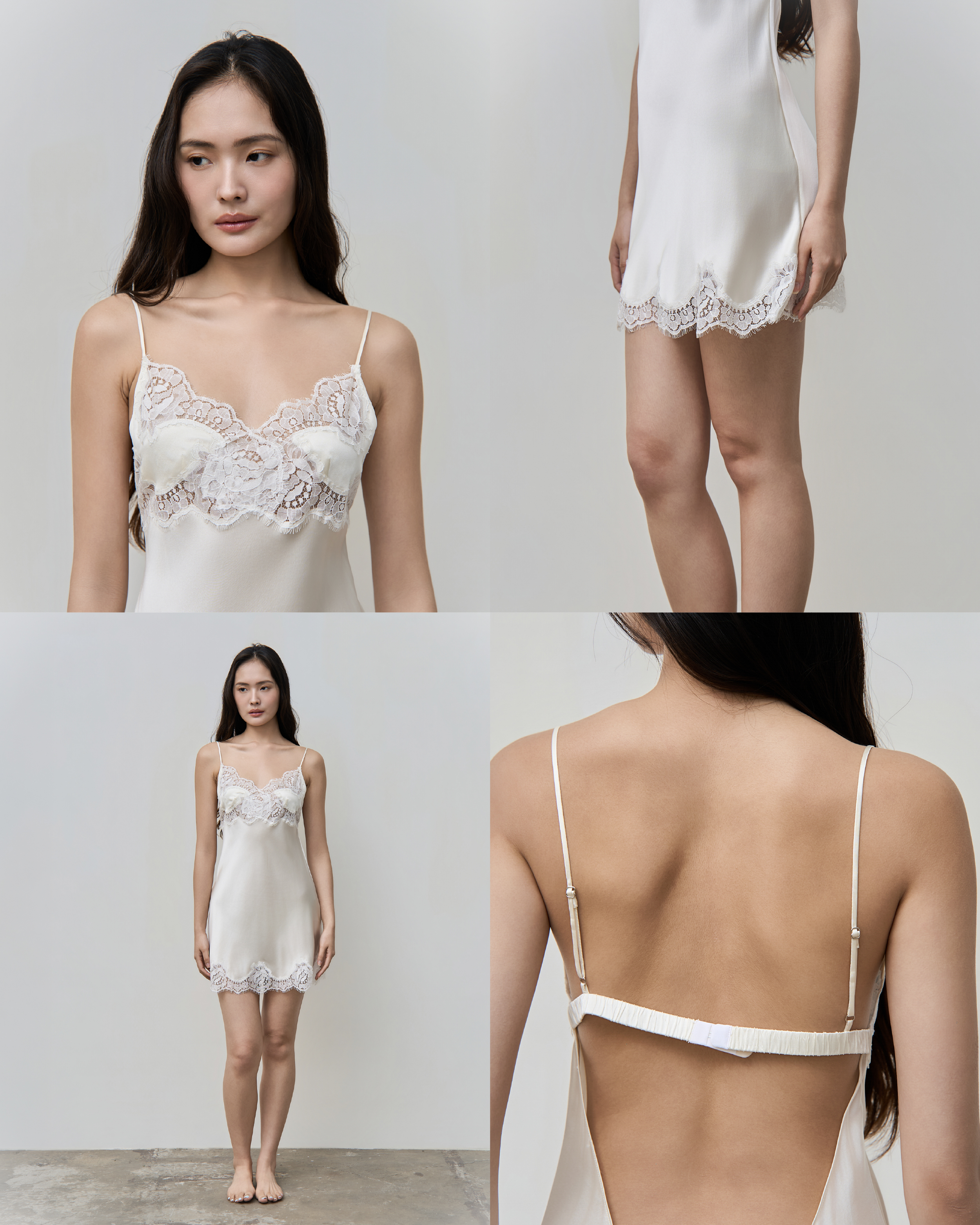 Quiet Silk Aura Slip Dress｜靜謐白蕊真絲吊帶裙_5-08