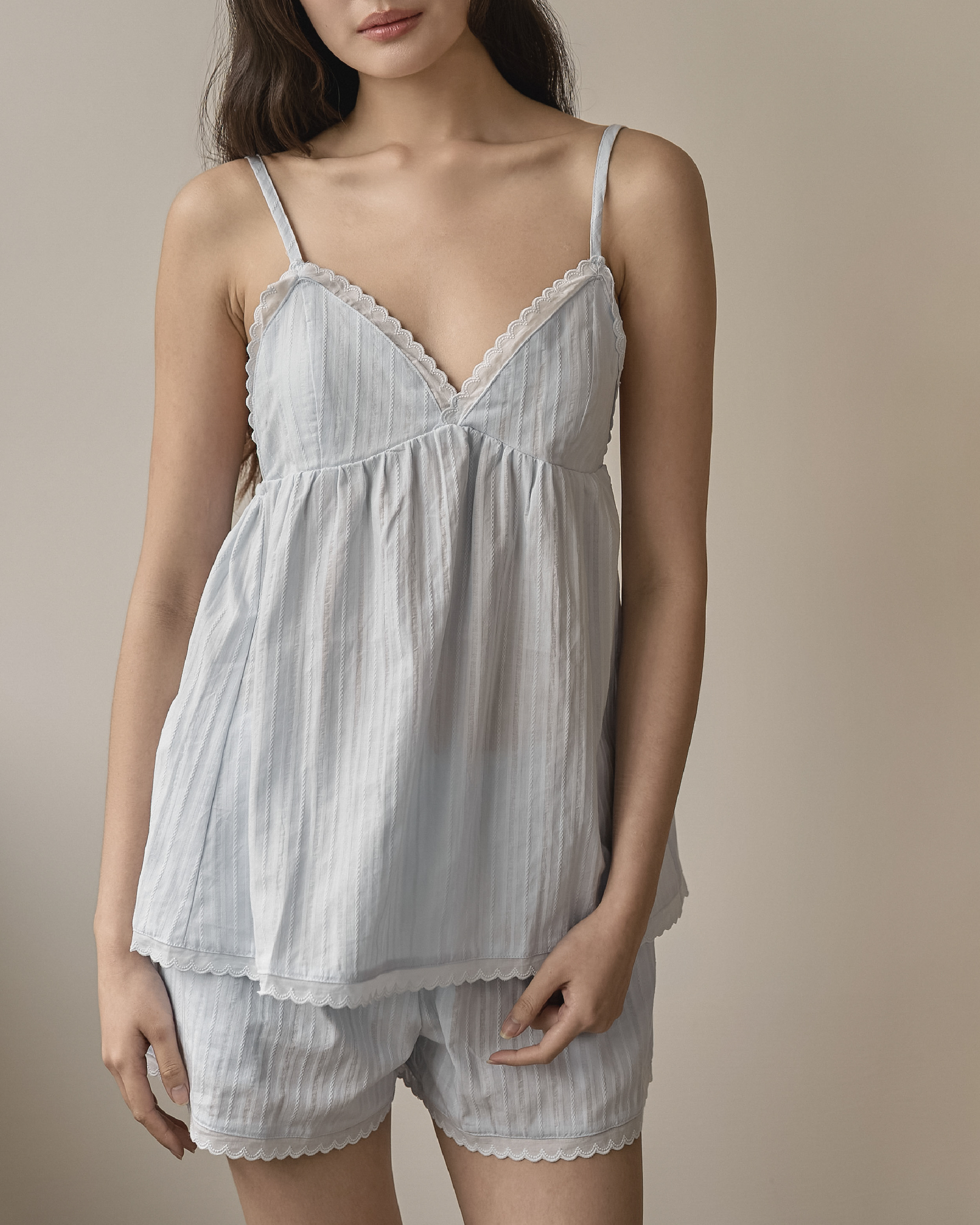 Cannes Éclat Cotton Set｜坎城微光棉質吊帶短褲套裝_6