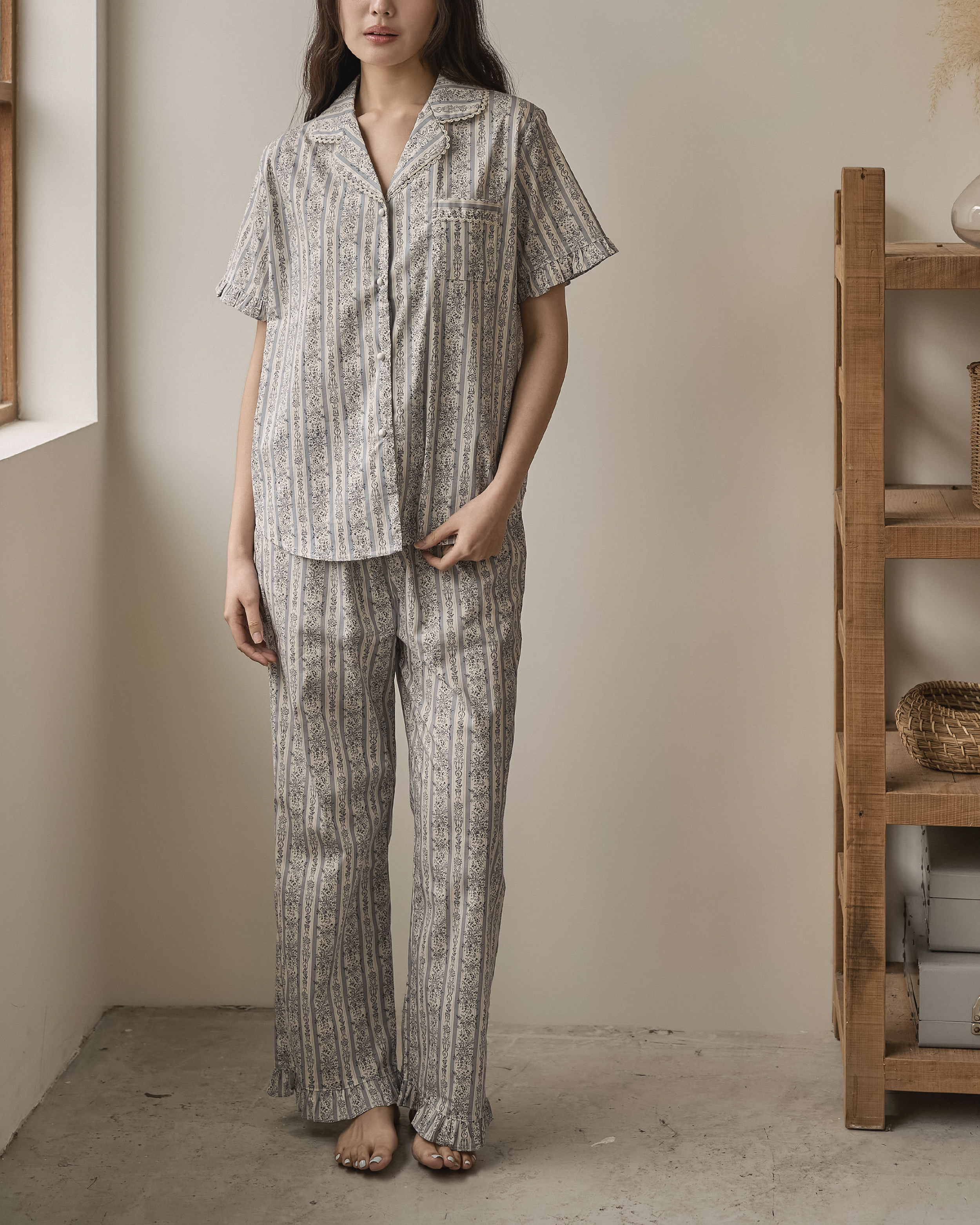 Provence Bluebell Camisole Set |普羅旺斯藍鈴花短袖長褲套裝_6