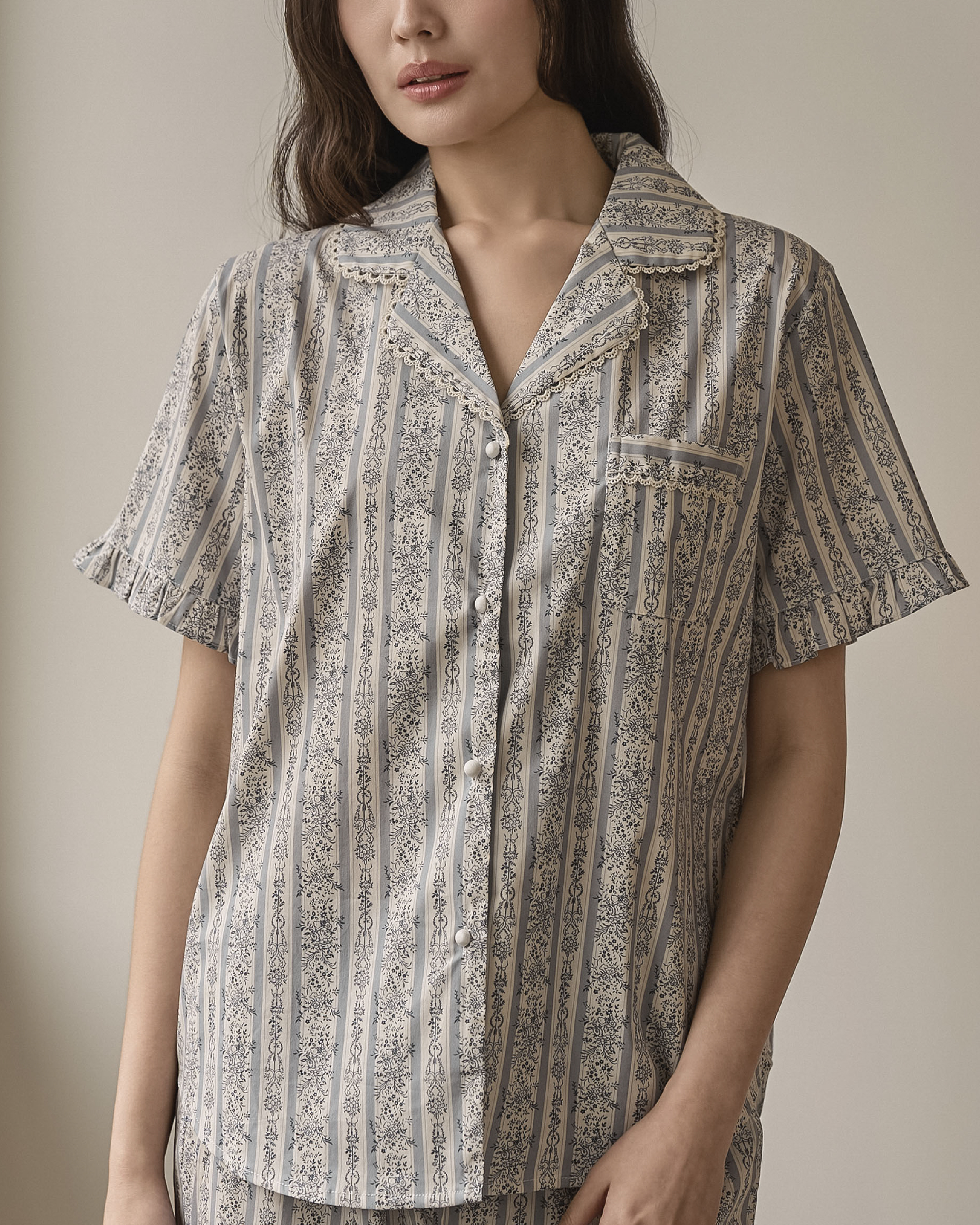 Provence Bluebell Camisole Set |普羅旺斯藍鈴花短袖長褲套裝_3