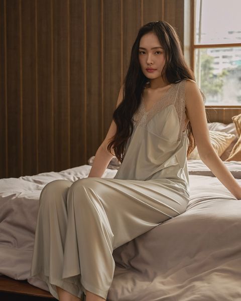 Chantilly Satin Pants Set｜香堤莉緞光長褲套裝_16 複本