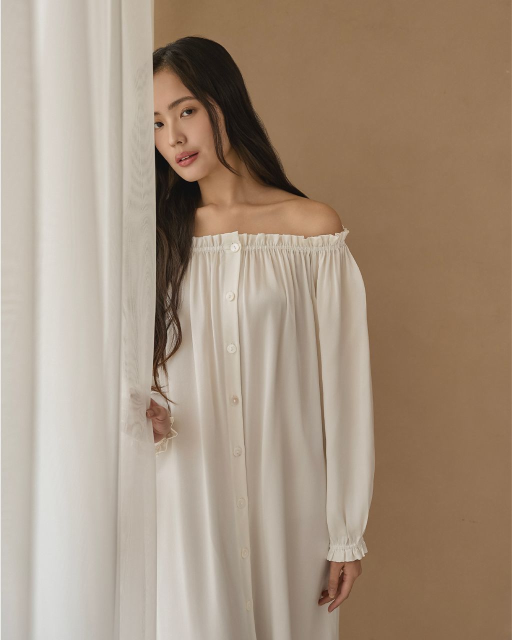 Quiet Silk Grace Dress ｜靜謐柔雅真絲長裙_首圖_2