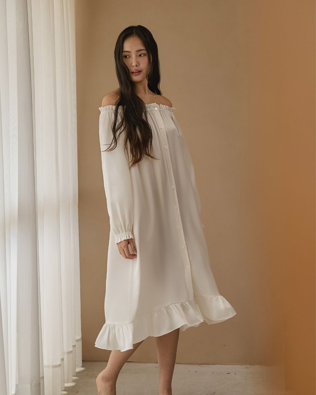 Quiet Silk Grace Dress ｜靜謐柔雅真絲長裙_首圖_1