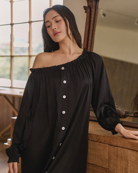 Quiet Silk Grace Dress ｜靜謐柔雅真絲長裙_首圖_4