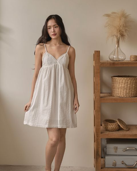 Cannes Fleuré Cotton Dress｜坎城花漾棉質吊帶裙_首圖_1