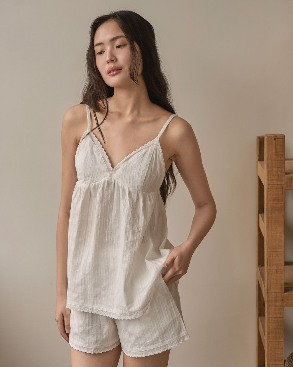 Cannes Éclat Cotton Set｜坎城微光棉質吊帶短褲套裝_首圖_1