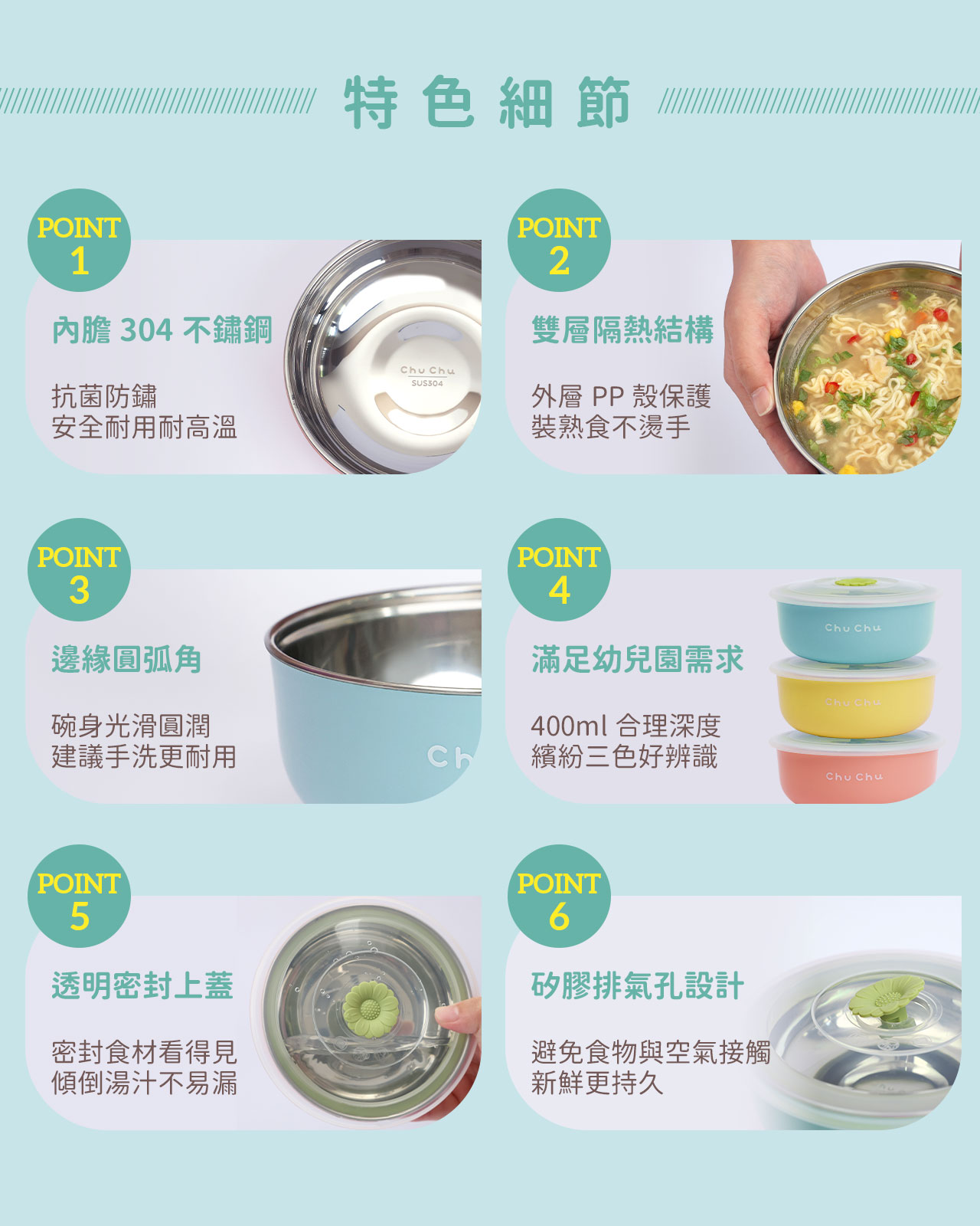 chuchu_不鏽鋼雙層隔熱三色碗-黃_05
