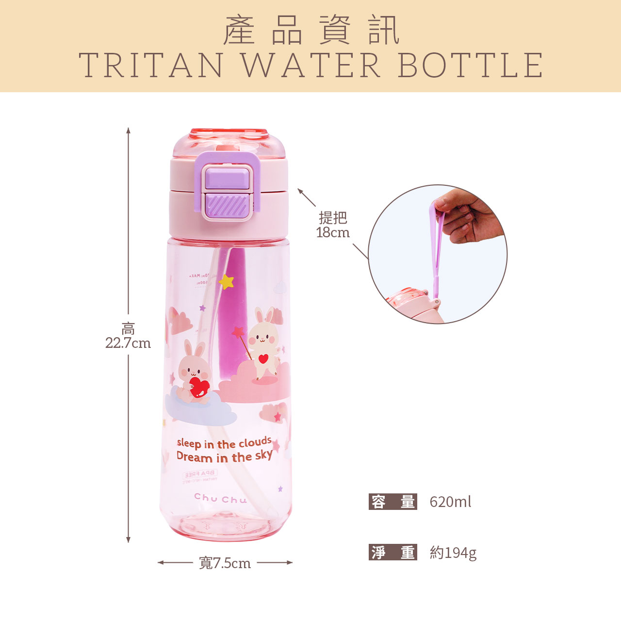 chuchu_Tritan雙飲彈蓋水瓶-雲朵粉_11