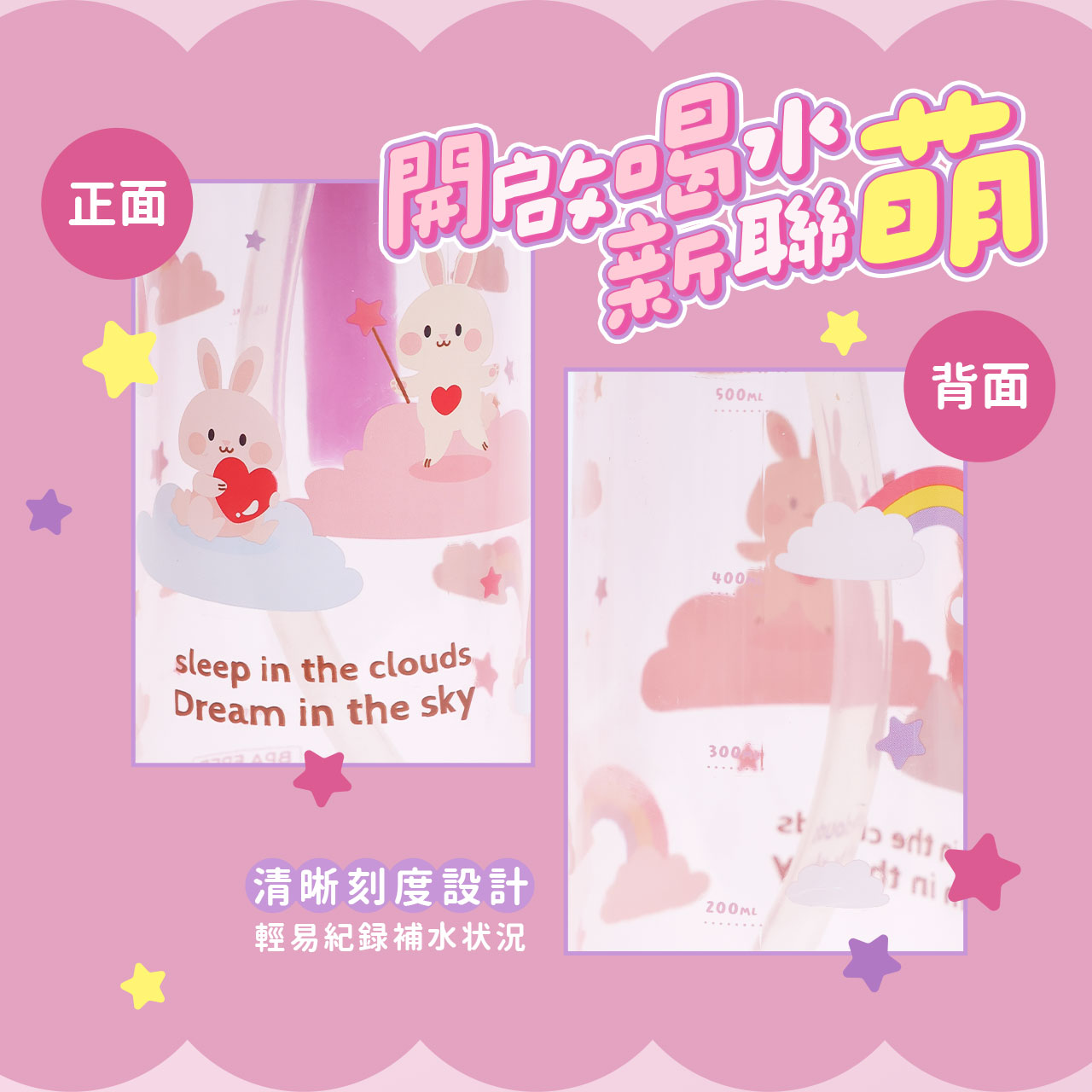chuchu_Tritan雙飲彈蓋水瓶-雲朵粉_04