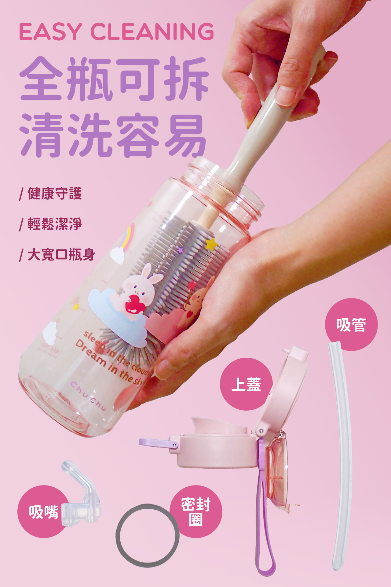 chuchu_Tritan雙飲彈蓋水瓶-雲朵粉_09