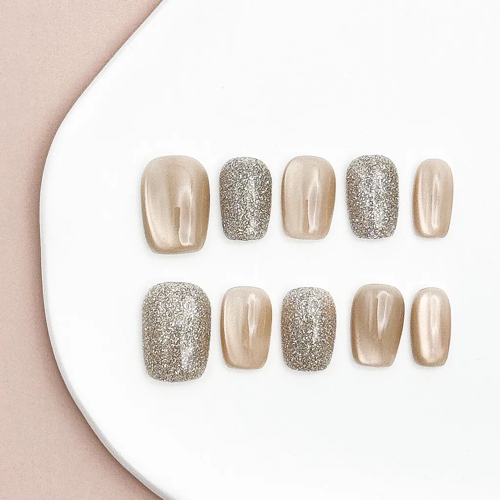 【奶茶碎鑽】貓眼跳色