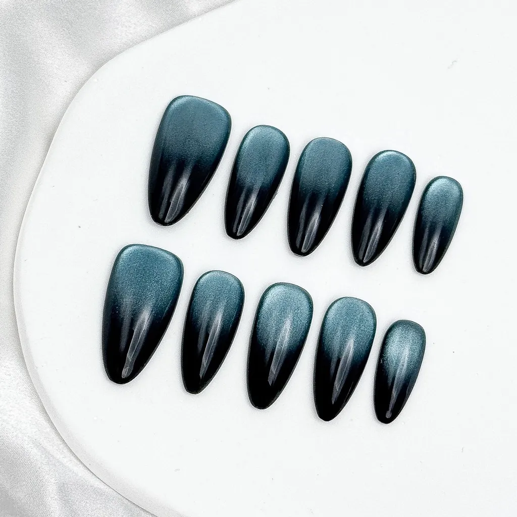 【墨藍深淵】漸層貓眼