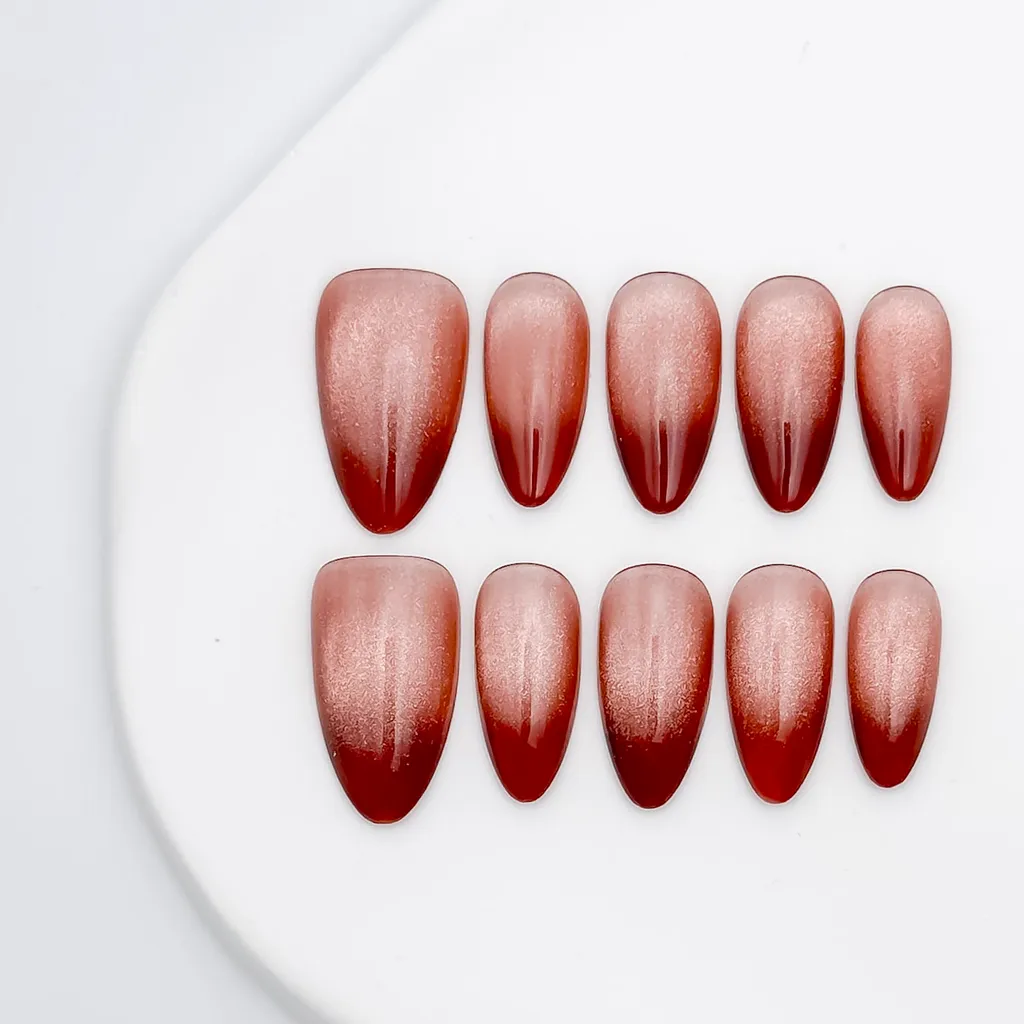 【#番茄紅】漸層貓眼