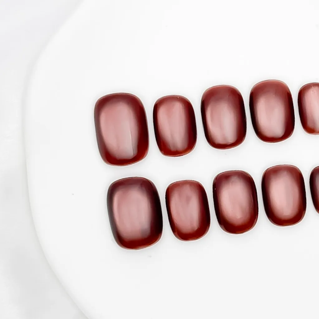 【栗子紅酒】玻璃珠貓眼