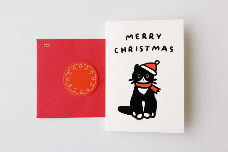 ChristmasPressedCard-Cat2(Tuxedo)-snap1