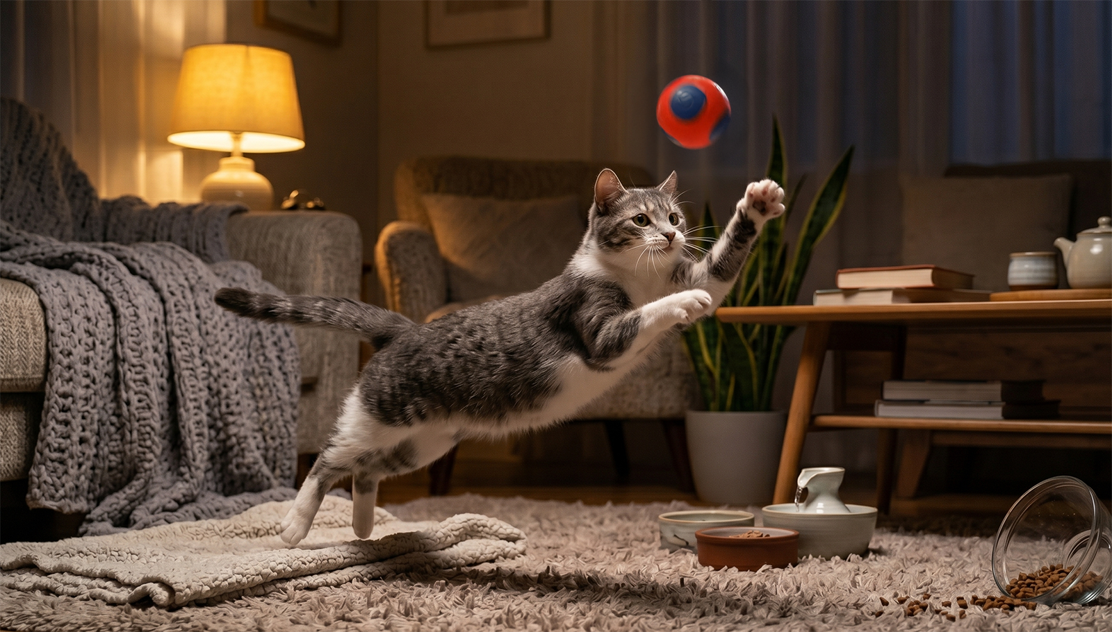 半夜三點的跑酷大賽？搞懂貓咪「夜間狂奔」背後沒被滿足的狩獵慾