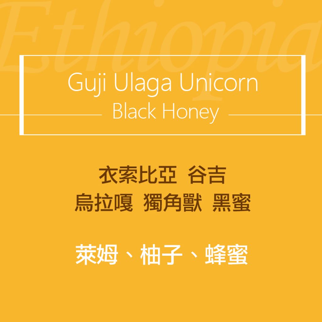 精品咖啡豆_衣索-谷吉烏拉嘎 獨角獸 黑蜜-2