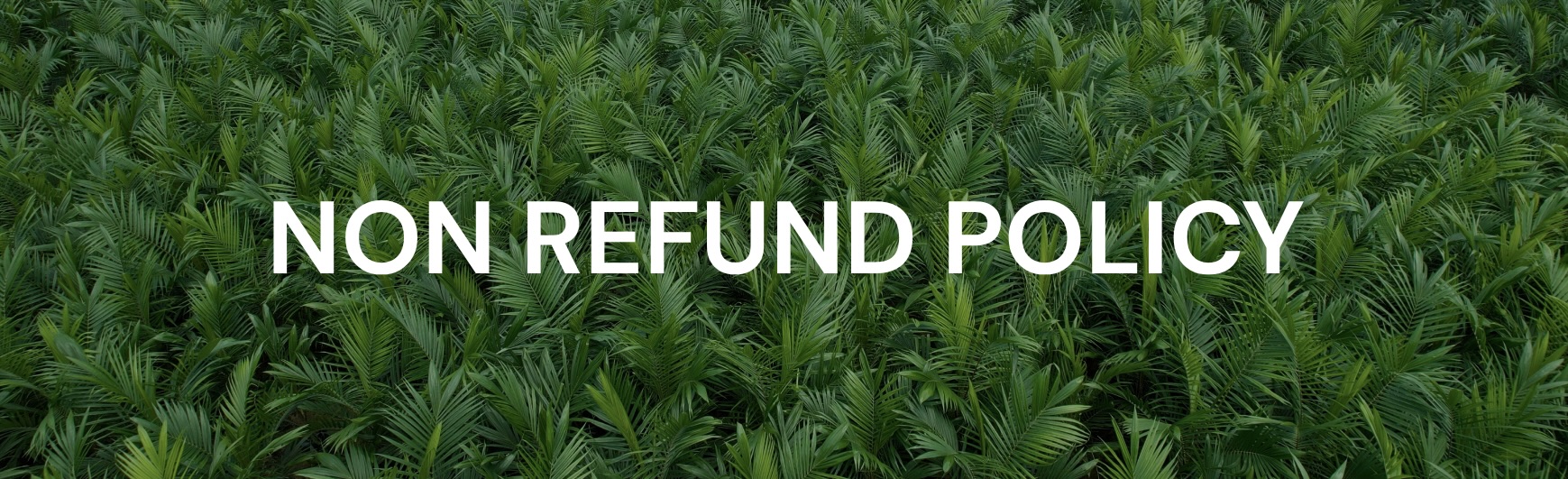 NON REFUND POLICY