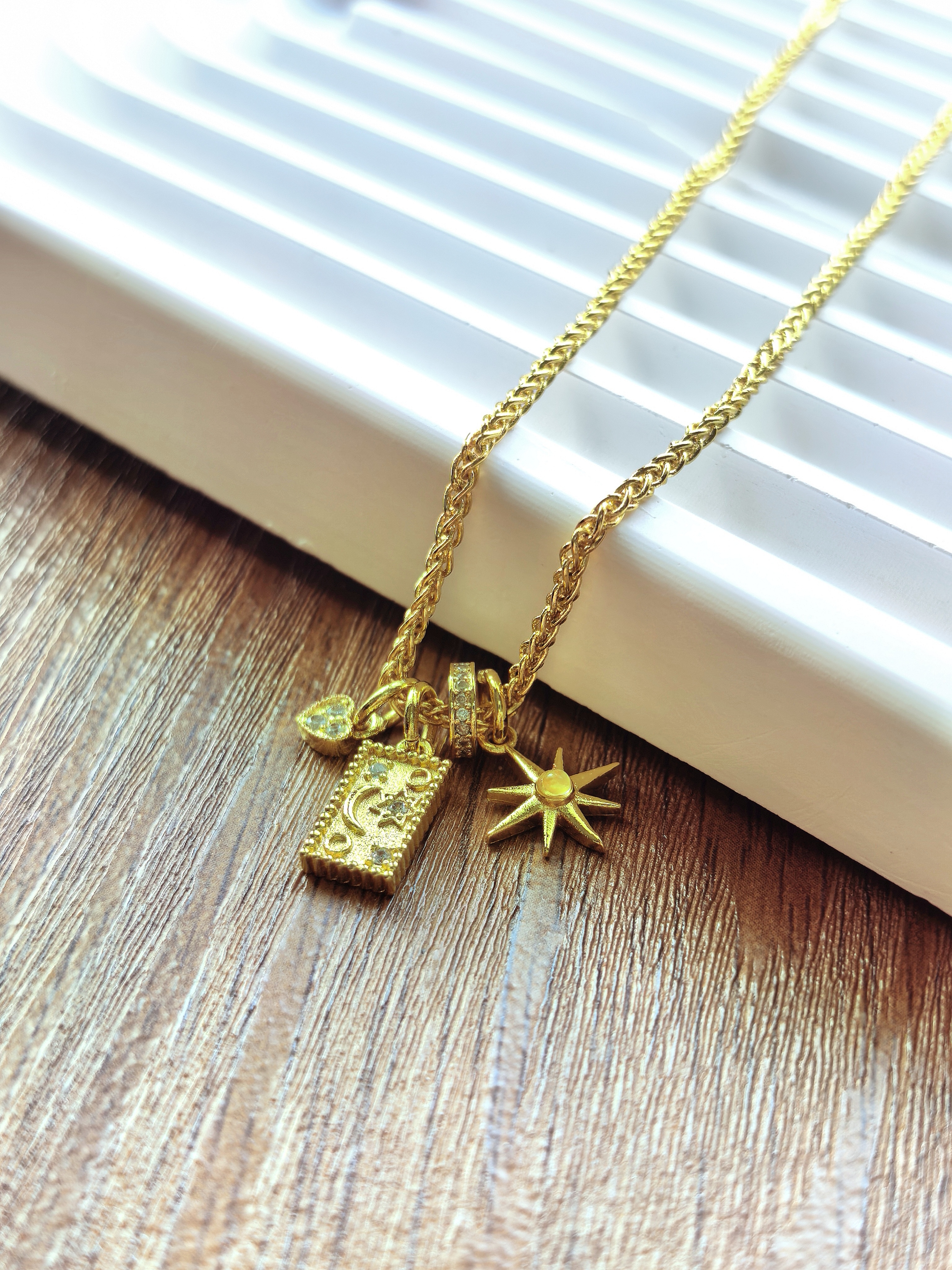 Golden Celestial Layered Necklace