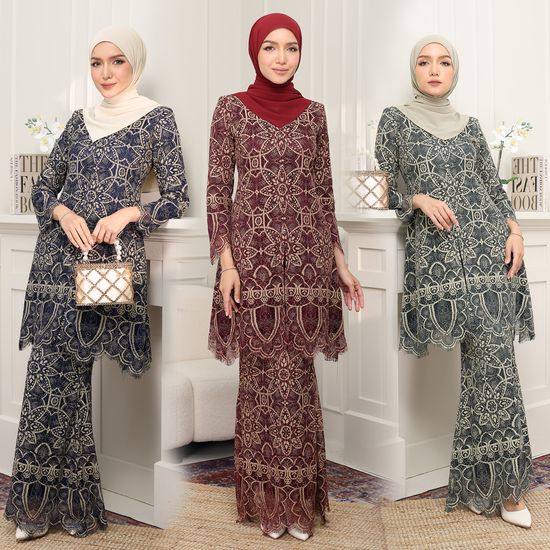 NEW DESIGN RAYA 2026 - KURUNG MODEN LACE EYELET | Maribeli Butik