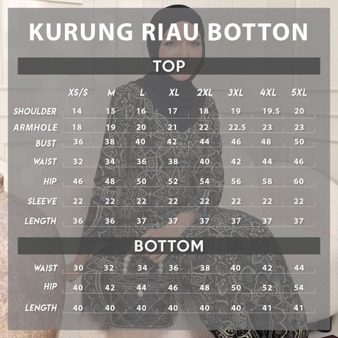 UKURAN SRI KANDI - 5XL